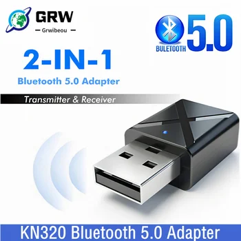 Bluetooth 5,0 Audio Nadajnik Odbiornik Mini USB, AUX 3,5 mm Gniazdo Stereo Muzyka Bezprzewodowy Adapter Bluetooth Do PC TV Samochodowy Głośnik