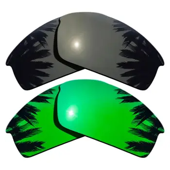 Czarno-Zielone Lustrzanki Polaryzacyjne Wymienne Soczewki do ramki z Mineralnej pokrywą 100% UVA i UVB